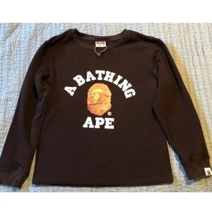 A Bathing Ape Black Crewneck Sweatshirt